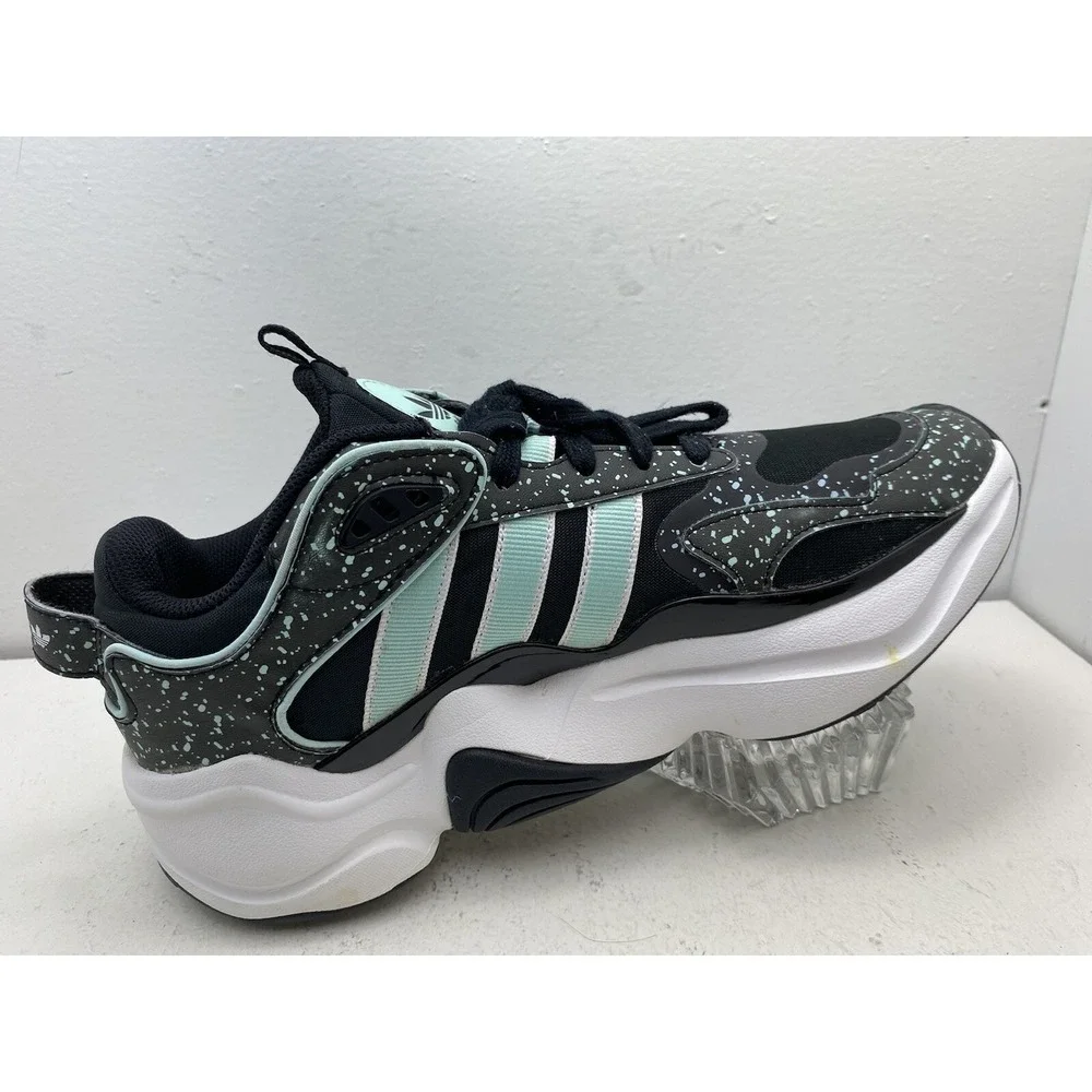 Adidas Magmur Womens Athletic Shoes EF9002 Black Mint Speckled Low Top Size 9